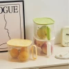 New refrigerator storage box with lid, transparent large-capacity storage box, fruit and vegetable preservation box, food-grade vegetable preservation box details Picture